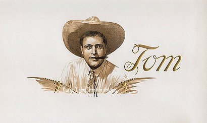 Tom cigar box label