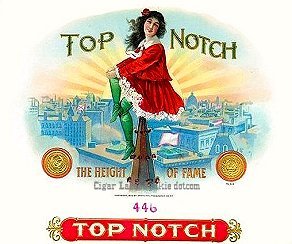 Top Notch- cigar box label