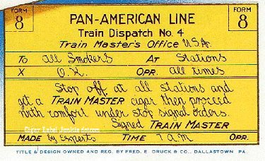 Train Master CU cigar box label