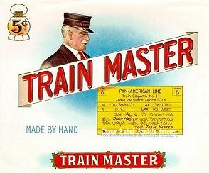 Train Master cigar box label