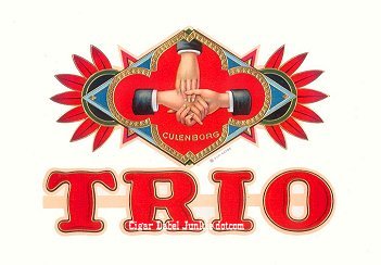 Trio- cigar box label