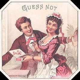 Guess Not- cigar box label