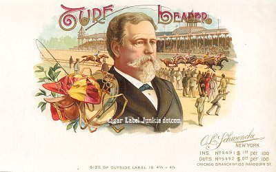 Turf Leader- cigar box label