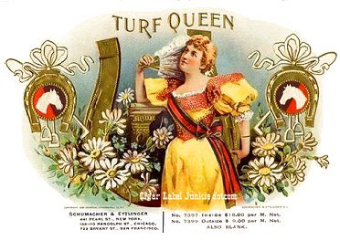Turf Queen- cigar box label
