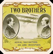 Two Brothers cigar box label