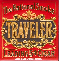 Traveler- cigar box label