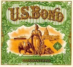 US Bond cigar box label