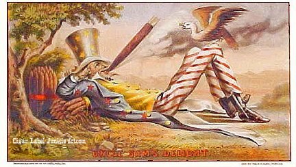 US Delight 1878 cigar box label