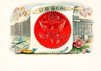 US Seal cigar box label