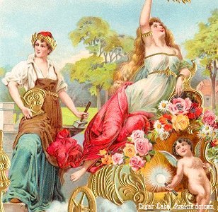 UT 3 Lady cigar box label