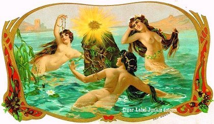 UT 3 Nudes- cigar box label