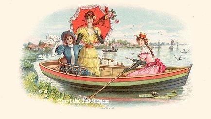 UT 4 in a Boat cigar box label