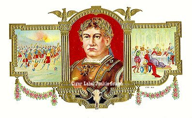 UT Caesar-cigar box label