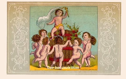 UT Cherubs- cigar box label