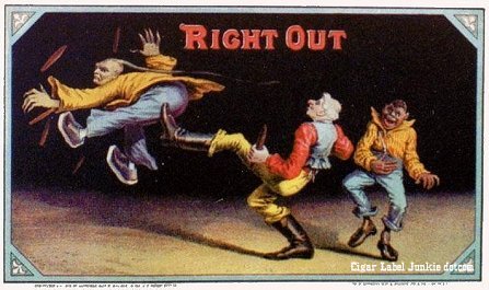 Right Out- cigar box label