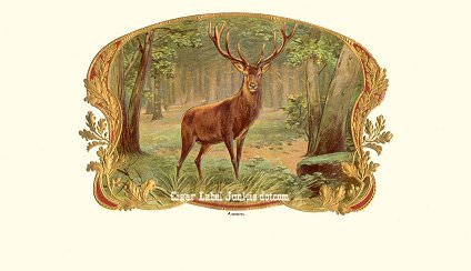 UT Deer inner cigar label