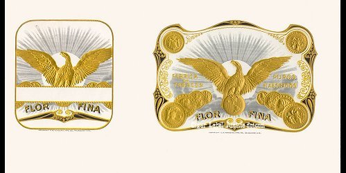 UT Eagle Un-Cut inner cigar label