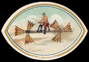 UT Flying Machine cigar box label