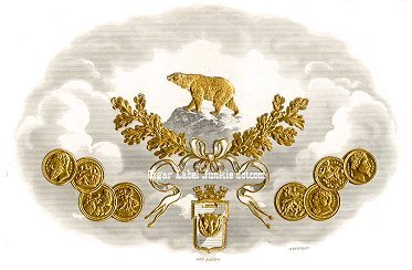 UT Gold Bear- cigar box label
