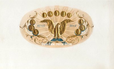 UT Gold Eagle inner cigar label