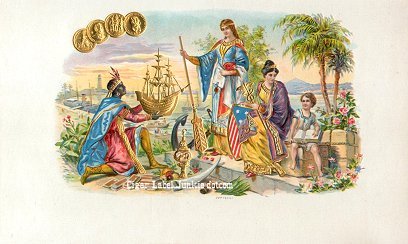 UT Golden Ship inner cigar label