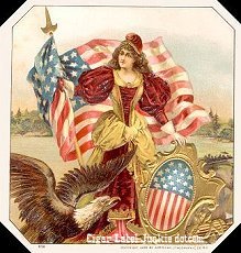 UT Ms Liberty cigar label