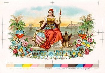 UT Red Cap cigar box label