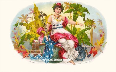 UT Red Cap cigar box label