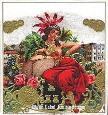 UT Squaw cigar box label