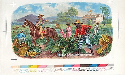 UT Tob Planter cigar box label