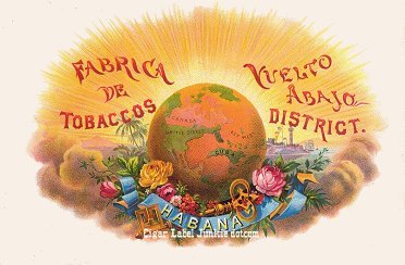 UT World cigar box label