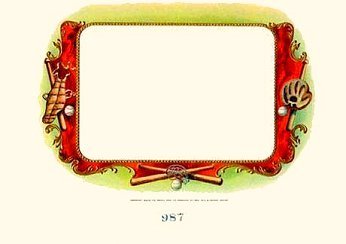 UT baseball cigar box label