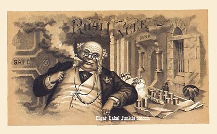 Rich Uncle- cigar box label