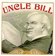 Uncle Bill cigar box label