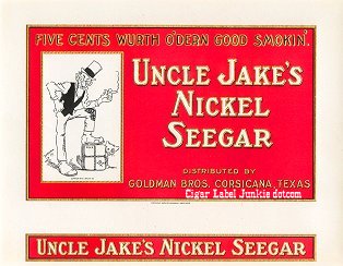 Uncle Jake inner cigar label
