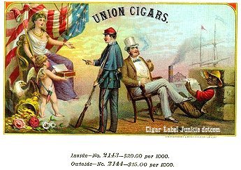 Union Cigars cigar box label