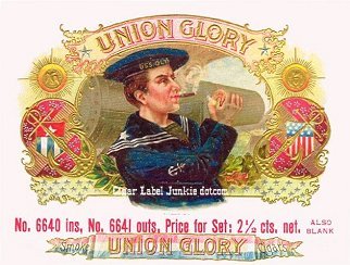 Union Glory cigar box label
