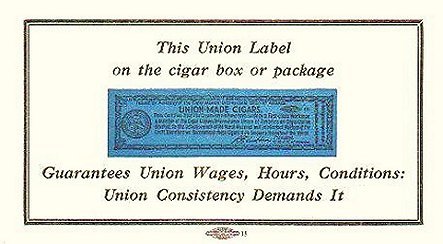 Union Made cigar box label