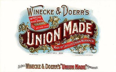Union Made cigar box label