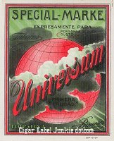 Universum outer cigar box label