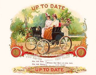 Up To Date cigar box label