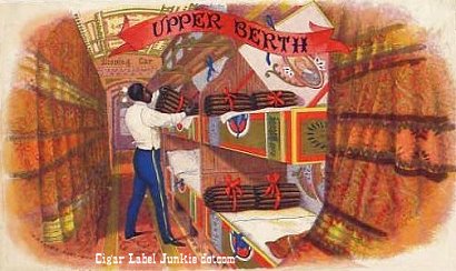 Upper Birth cigar box label