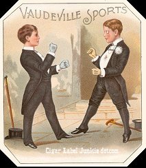 Vaudeville Sports cigar box label