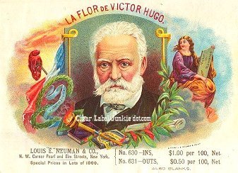 Victor Hugo cigar box label