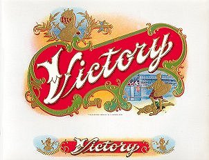 victory cigar box label