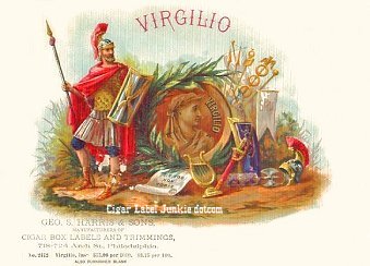 Virgilio-cigar box label
