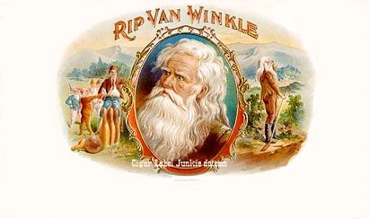Washington Irving cigar box label
