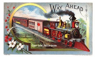 Way Ahead cigar box label