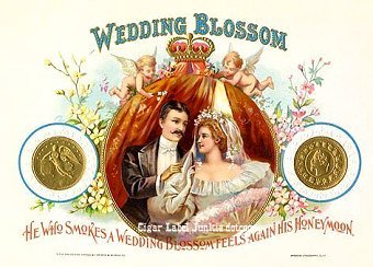 Wedding Blossom-cigar box label
