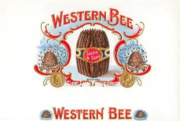 Western Bee inner cigar label